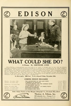 Poster What Could She Do? (1914)