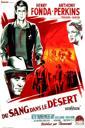 Poster Du sang dans le désert 1957