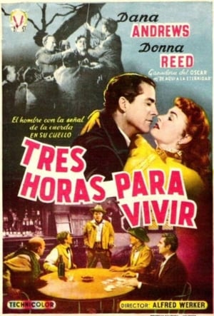 Poster Tres horas para vivir 1954