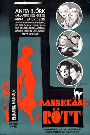 Poster Mannekäng i rött 1958