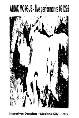 Poster Atrax Morgue – Live Performance 091295 - Imperivm Dancing, Modena City, Italy 2001