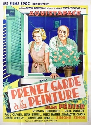 Poster Prenez garde à la peinture 1933