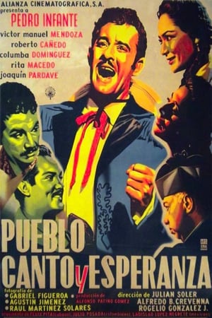 Poster Pueblo, canto y esperanza 1956