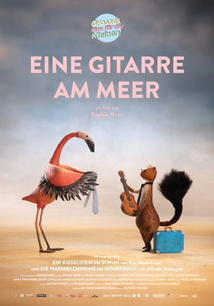 Eine Gitarre am Meer