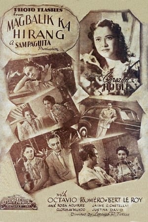 Poster Magbalik ka Hirang 1940