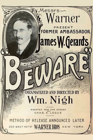 Poster Beware! (1919)