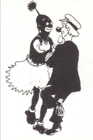 Captain Grogg and Kalle at an African ball (1917)