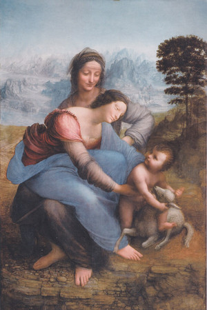 Léonard de Vinci « Le sourire et l’entrelacs, La Vierge, l’enfant Jésus et Sainte Anne » (1989)