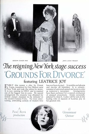 Poster Grounds for Divorce 1925