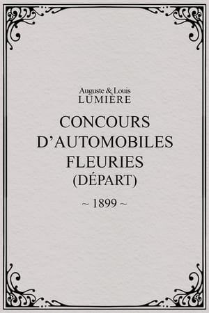 Poster Fête de Paris 1899: Concours d'automobiles fleuries 1899