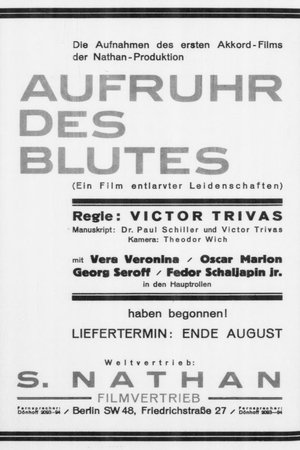 Poster Bujná krev (1929)