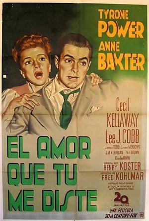 Poster El amor que tú me diste 1948