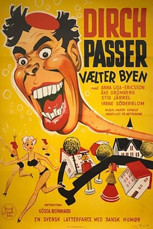 Poster Dirch Passer vælter byen 1954