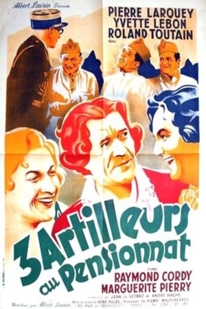 Poster Trois artilleurs au pensionnat 1937