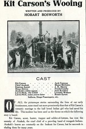 Poster Kit Carson's Wooing (1911)