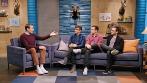 Comedy Bang! Bang! The Lonely Island Wear Dark Pants and Eyeglasses