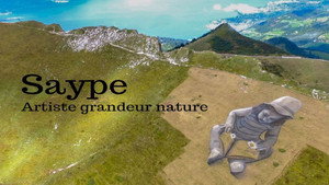 Saype, artiste grandeur nature