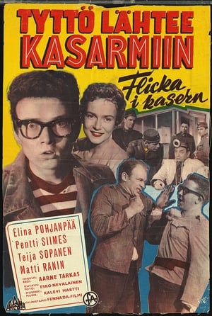 Poster Tyttö lähtee kasarmiin (1956)