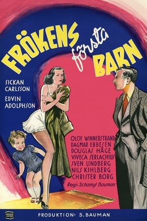 Poster Frökens första barn 1950