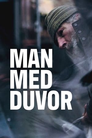 Man med duvor