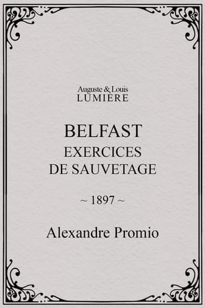 Poster Belfast, exercices de sauvetage (1897)