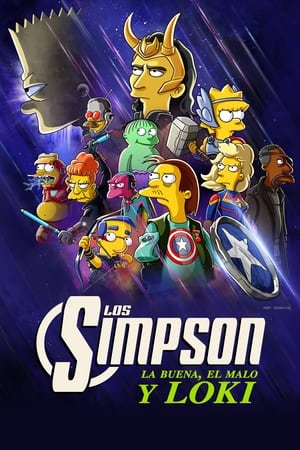 Poster Los Simpson: la buena, el malo y Loki 2021