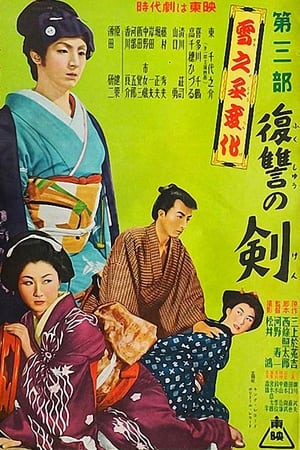 Poster 雪之丞変化 第三部 復讐の剣 1954