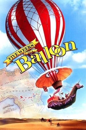 Poster Cinq semaines en ballon 1962