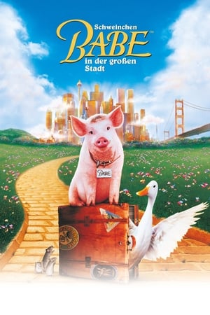 Poster Schweinchen Babe in der großen Stadt 1998