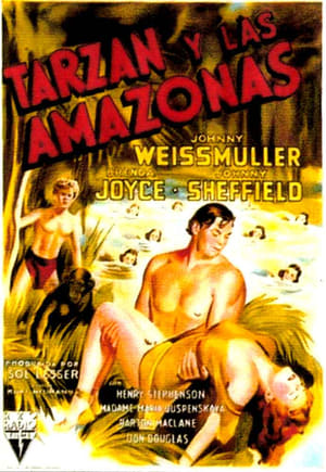 Poster Tarzán y las amazonas 1945