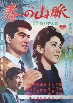 Poster Haru no sanmyaku (1962)