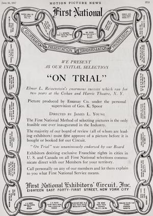 Poster On Trial (1917)