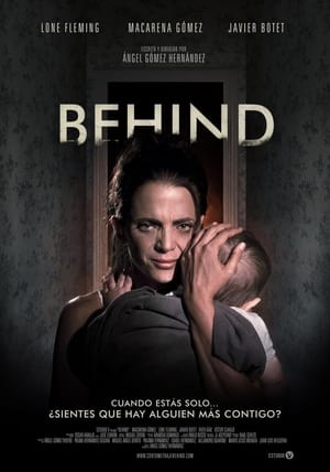 Behind poster