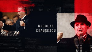 Still from Nicolae Ceaușescu: The Genius of the Carpathians