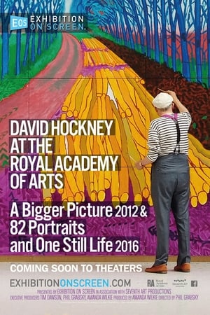 Image David Hockney at the Royal Academy of Arts