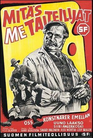 Poster Mitäs me taiteilijat 1952