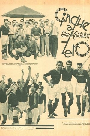 Poster Cinque a zero 1932