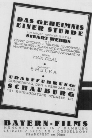 Poster Das Geheimnis einer Stunde 1925