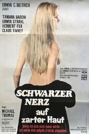 Poster Schwarzer Nerz auf zarter Haut 1970