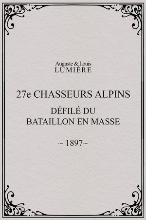 27ème chasseurs alpins : défilé du bataillon en masse