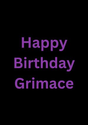 Image Happy Birthday Grimace