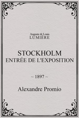 Stockholm, entrée de l'exposition 1897