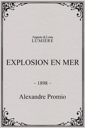 Poster Explosion en mer 1898