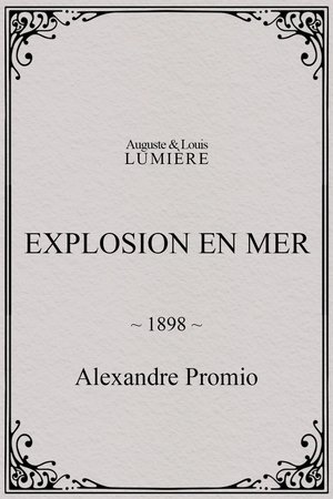 Poster Explosion en mer 1898