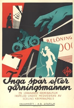 Poster Vom Täter fehlt jede Spur 1929