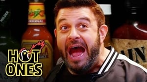 Image Adam Richman Fanboys Out While Eating Spicy Wings