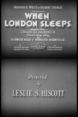 Poster When London Sleeps 1932