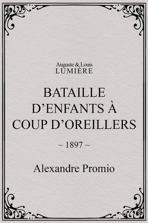 Bataille d’enfants à coup d’oreillers