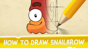 How to Draw Snailbrow from Cut the Rope 2 | StreamHub