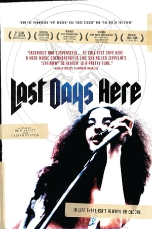 Last Days Here poster